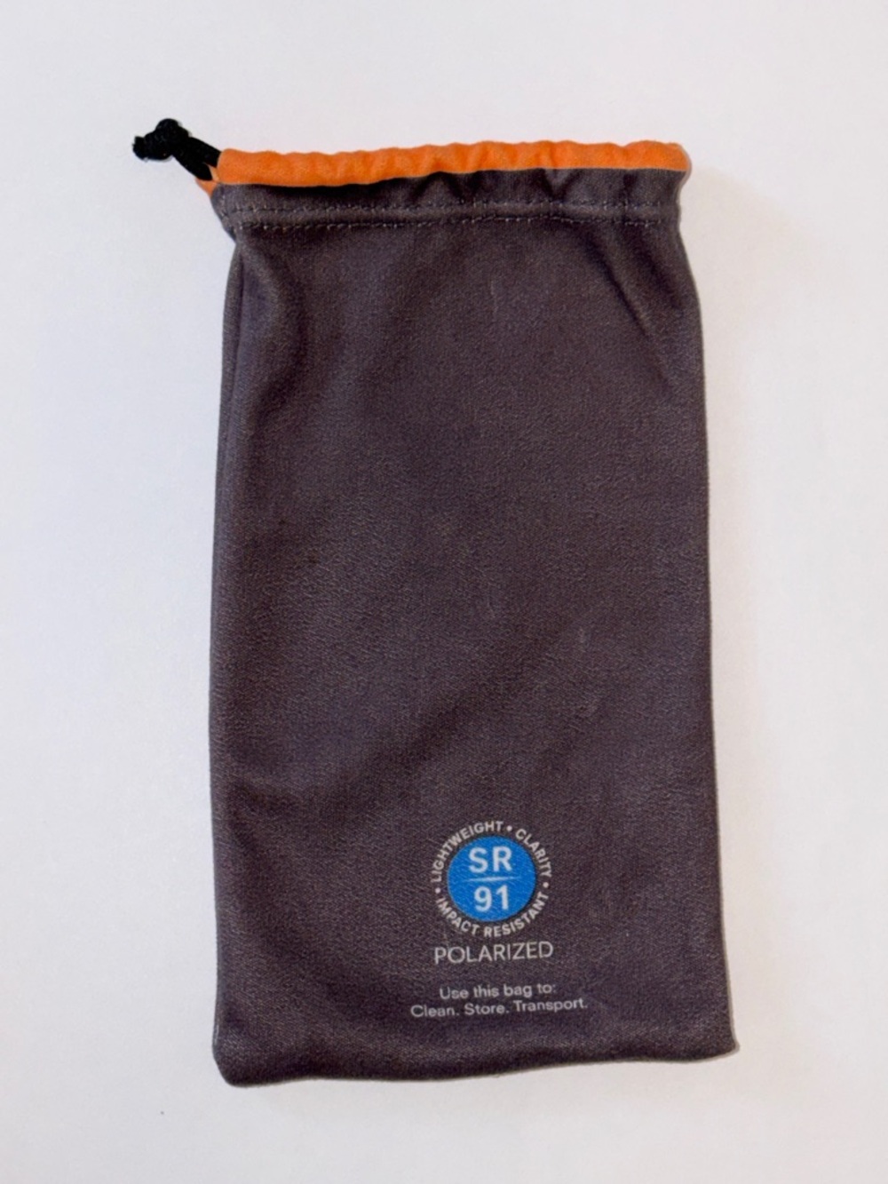 Kaenon Semi-Hard Sunglass Case and Microfiber Drawstring Pouch Orange Trim w/Box - Picture 9 of 13